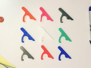 office whiteboard divider hook 3d print model - Mito3D