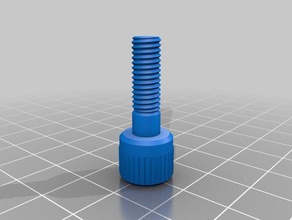 6mm knurled nut parts customized 3d print model - Mito3D