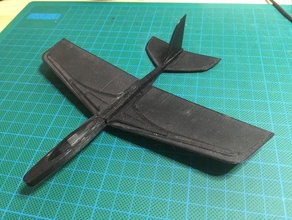 195mm stratos glider toys games 3d print model - Mito3D