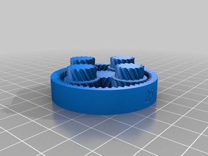 251 planetaria gearset totalmente imprimible partes personalizado 3d print model - Mito3D