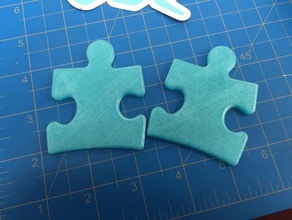 autism awareness puzzle piece light up blue puzzles pieces 3d print model - Mito3D