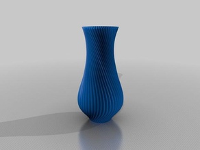 twisted star 2 décor spirale vase d'impression vases 3d print model - Mito3D