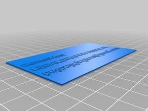 random Visitenkarte office angepasst 3d print model - Mito3D