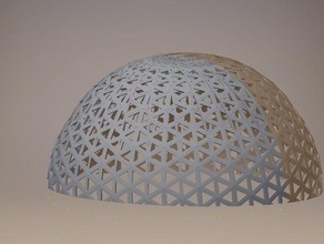 geodesic dome engineering 3d print model - Mito3D