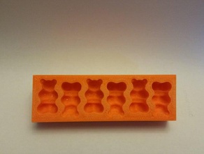 gummi bear mold kitchen dining 3d print model - Mito3D