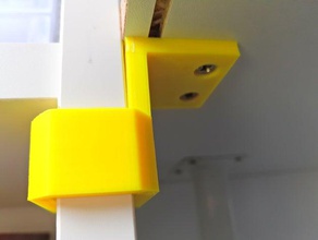 clip fix bureau étagère ménage 3d print model - Mito3D