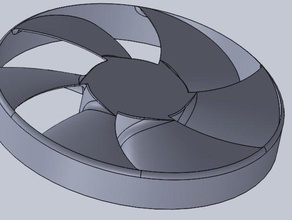 blades replacement 120mm fan airpresure computer 3d print model - Mito3D