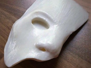 phantom opera style mask art blender decoration edge frame mount picture show 3d print model - Mito3D