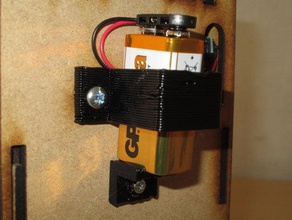 9v battery holder boxes electronics 3d print model - Mito3D