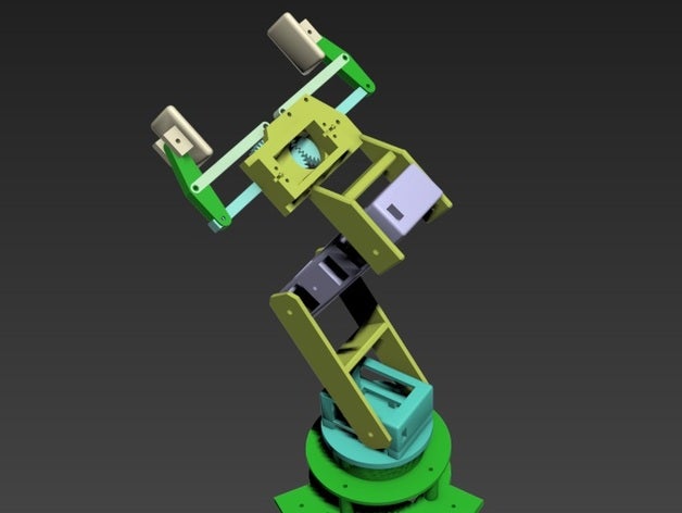 braço robótico v3 brinquedos jogos arduino robótica 3D print model - Mito3D