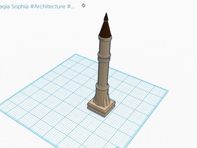 la basilica di santa sofia pilastro 3d stampa castello chiesa 3D print model - Mito3D