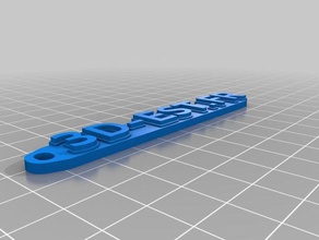3d-est Schlüsselbund Schlüsselanhänger angepasst 3d print model - Mito3D
