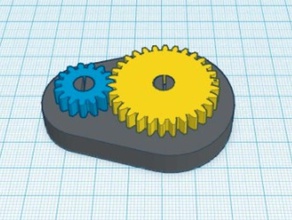 los engranajes de la ingeniería tinkercad 3d print model - Mito3D