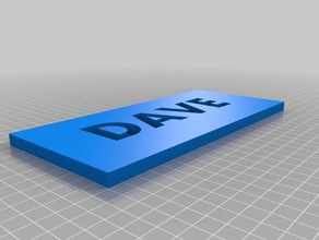 dave nombre de la placa otros 3d print model - Mito3D