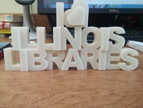heart illinois libraries 3d printing 3d print model - Mito3D