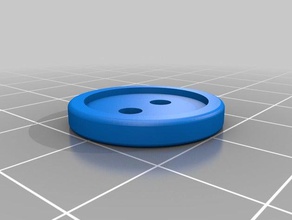 boton 2 agujeros di sostituzione parti personalizzato 3d print model - Mito3D