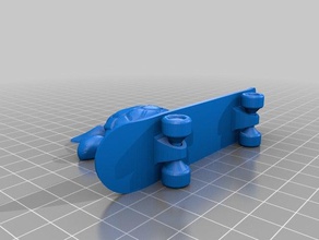 turtle skateboard 3d printing 3d print model - Mito3D