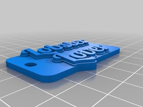 ıstakoz sevgilisi ıne etiketi Anahtarlık özelleştirilmiş 3d print model - Mito3D