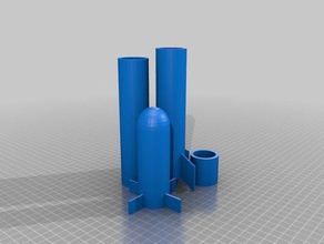einfache rote-Augen-Rakete andere 3d print model - Mito3D