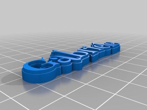 gabriele Anahtarlık özelleştirilmiş 3d print model - Mito3D