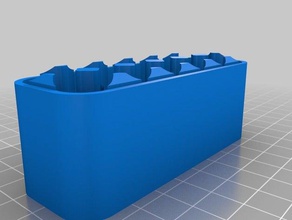 12 aa battery case base containers customized 3d print model - Mito3D