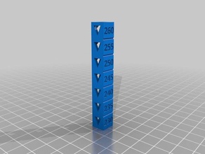 petg customized temp calibration tower 3d printing tests