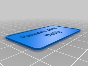 passover name tag daddy other customized 3d print model - Mito3D