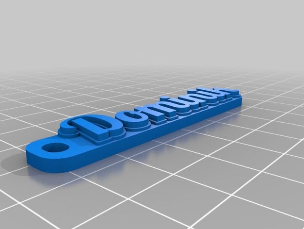 dominik keychains customized 3D print model - Mito3D