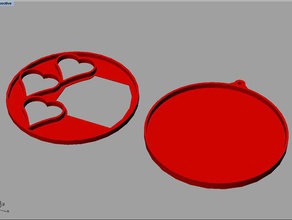 Herz-Bilderrahmen Herz 3d print model - Mito3D