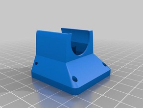 my customized e3d fan adapter v2customizer printer parts 3d print model - Mito3D
