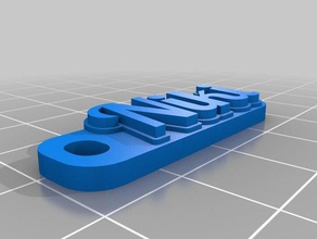 niki de porte-clés personnalisé 3d print model - Mito3D