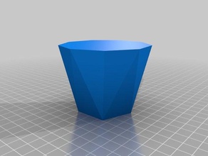 meine benutzerdefinierte morph-polygon vase Container 3d print model - Mito3D