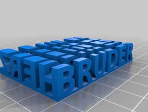 bruderherz sculptures personnalisé 3d print model - Mito3D