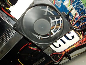 ctc stepperdriver cooling fan holder 120mm 3d printer parts 3d print model - Mito3D