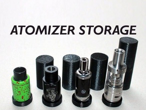 atomizer storage display stand containers atomizers customizer box vape vaping accessories gear 3d print model - Mito3D