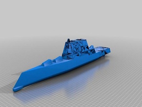 zumwalt-Klasse Zerstörer Modelle 3d print model - Mito3D