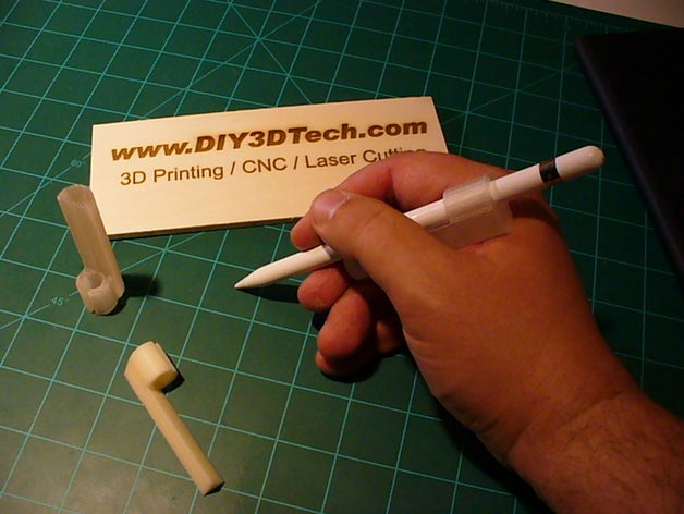 personalizzabile apple ipad pro matita clip tablet customizer ipencil 3D print model - Mito3D