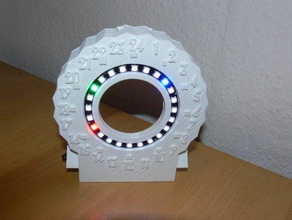 24 led reloj electrónica 3d print model - Mito3D