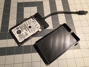 25in portable hard drive case computer usb3 3d print model - Mito3D