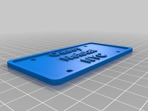 mi personalizados de la placa matrícula signos logotipos 3d print model - Mito3D