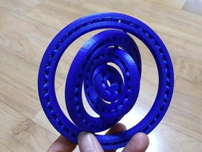 rodamientos de bolas triplequadruple mecánica los juguetes las mecánicos spinning rodamiento 3d print model - Mito3D