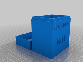 custom card case v3 mill deck office customized 3d print model - Mito3D