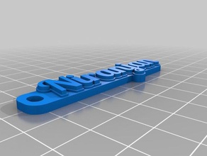 nirajantag Anahtarlık özelleştirilmiş 3d print model - Mito3D