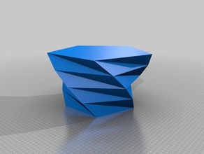 polygone vase prova les conteneurs personnalisé 3d print model - Mito3D