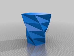 polygone vase ok les conteneurs personnalisé 3d print model - Mito3D