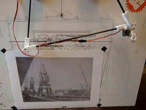 2d delta drawbot art strumenti 3d print model - Mito3D