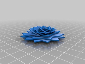 geometricflower sculptures customized 3d print model - Mito3D