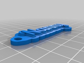 nanny key chain keychains customized 3d print model - Mito3D