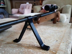 pellet pod clamp bipod air guns 15mm barrel sport outdoors gun rifle 3d print model - Mito3D