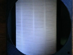 hepa air filter mount 3d printer accessories 120mm fan 3d print model - Mito3D